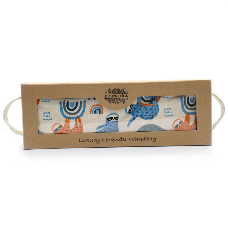 Sac de blé lavande de luxe dans un coffret cadeau - Lazy Sloth