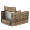 Coupe-savon en bois de manguier de style antique
