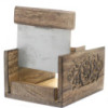 Coupe-savon en bois de manguier sculpté