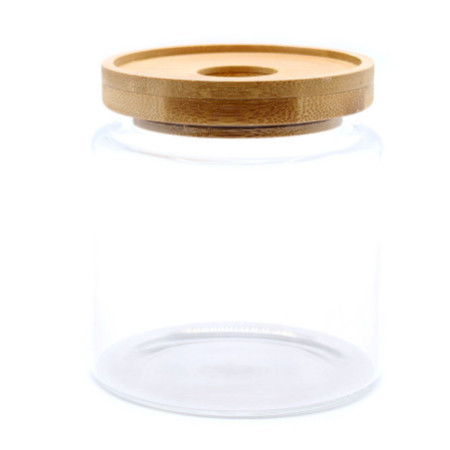 Bocal en verre en bambou Cottage - 10 cm