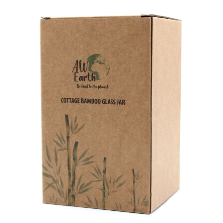 Bocal en verre Cottage Bamboo - 15 cm