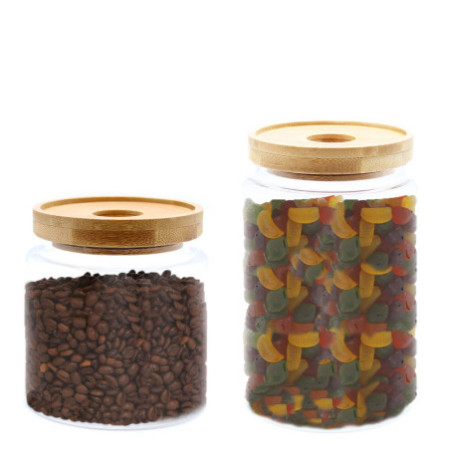 Bocal en verre Cottage Bamboo - 15 cm