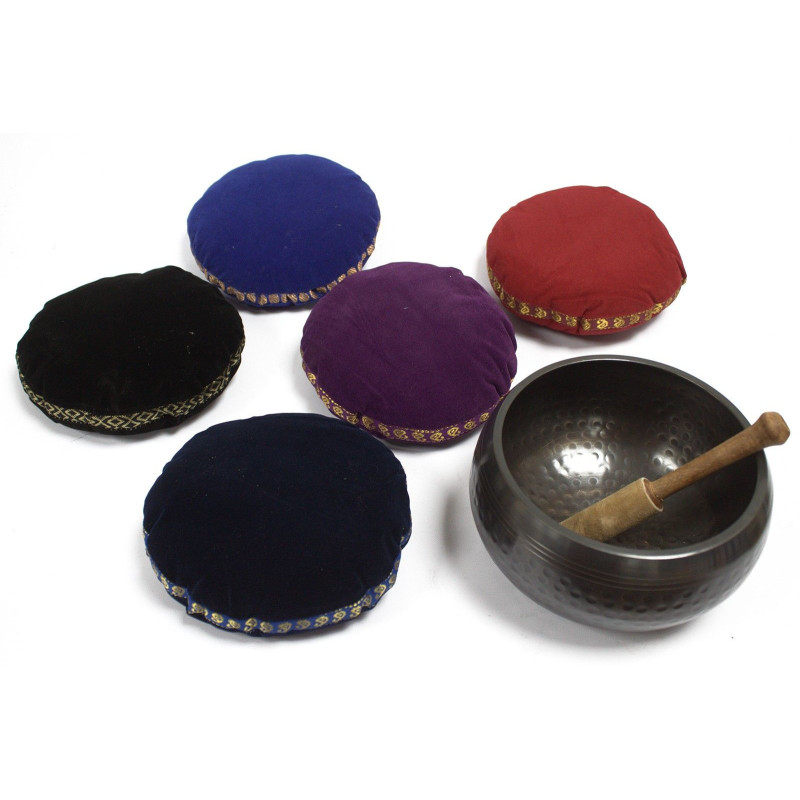 Coussin en velours pour bol chantant - 16 cm