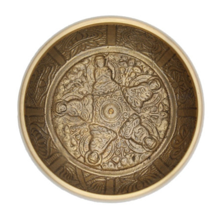 Grand bol chantant des cinq Bouddhas