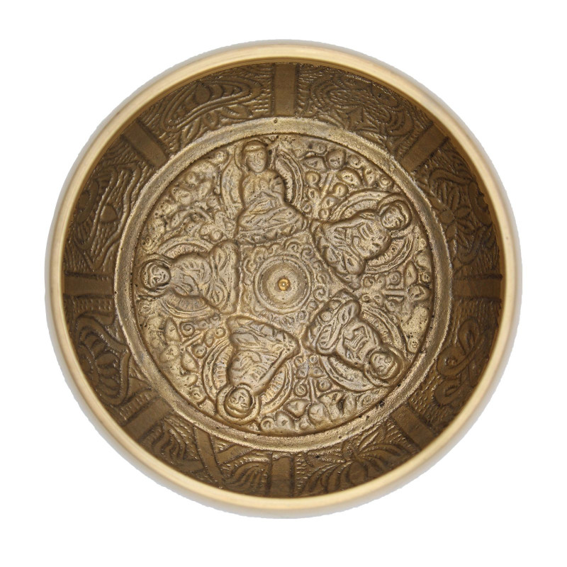 Grand bol chantant des cinq Bouddhas