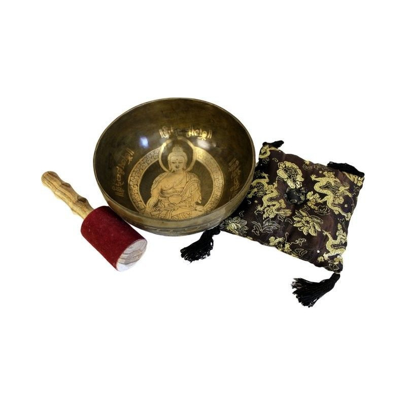 Bouddha en laiton doré - Ensemble spécial S'Bowl