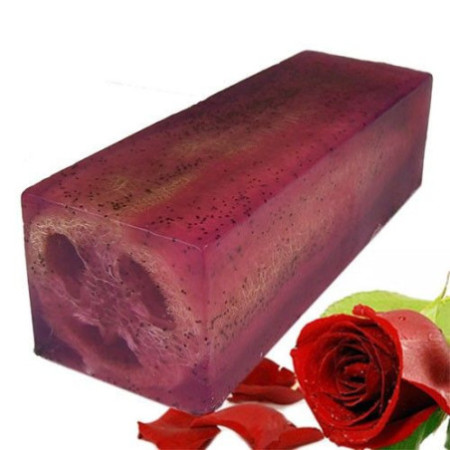 Tranche de savon luffa 115 g - Rough & Ready Rose