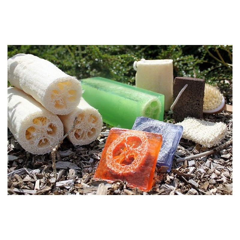 Tranche de savon luffa 115 g - Rough & Ready Rose