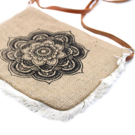 Sac à franges Fab - Imprimé Mandela