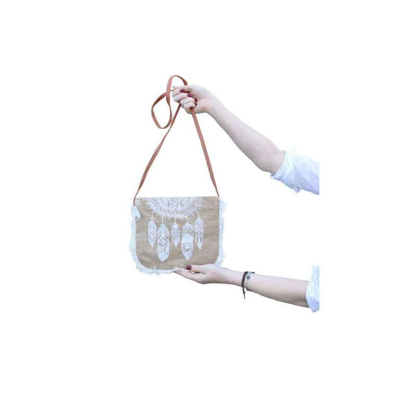Sac à franges Fab - Imprimé attrape-rêves