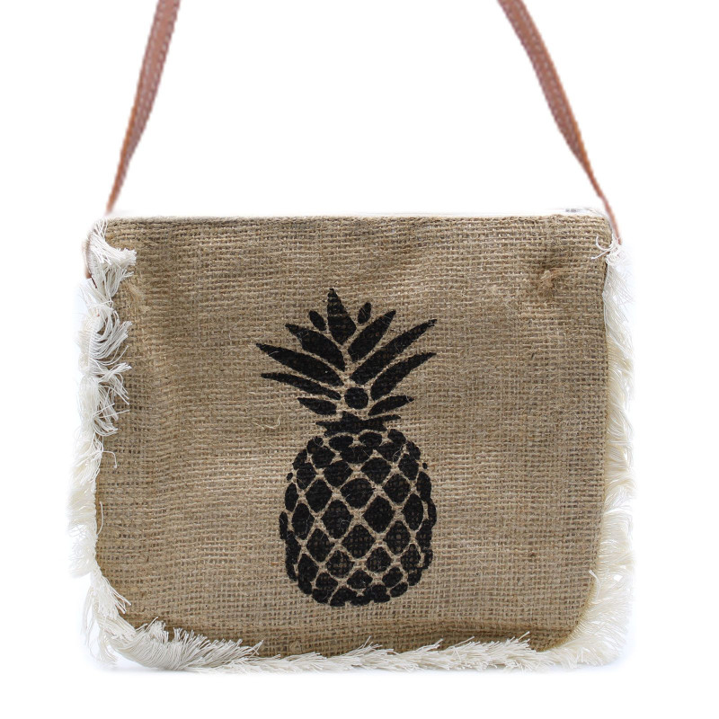 Sac à franges Fab - Imprimé ananas