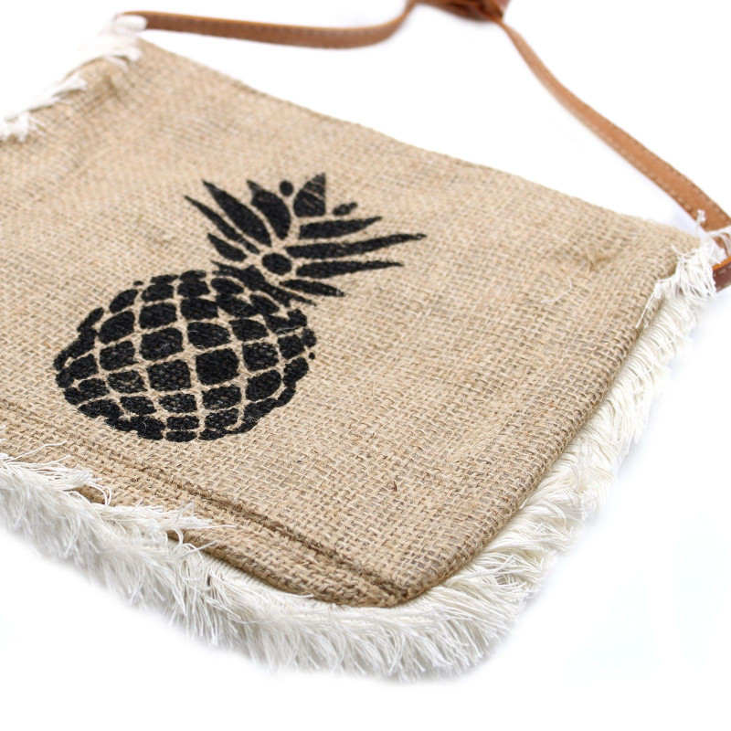 Sac à franges Fab - Imprimé ananas