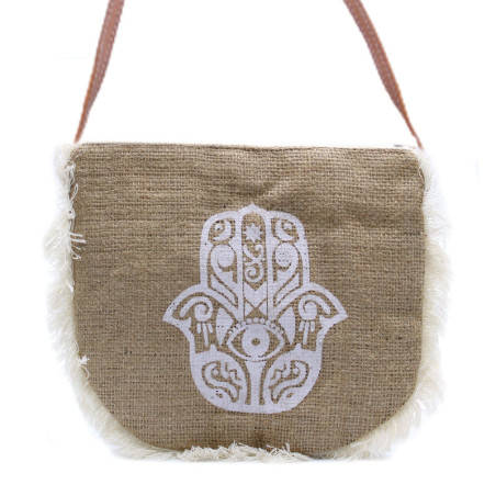Sac à franges Fab - Imprimé Hamsa