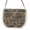 Sac à franges Fab - Imprimé éléphant