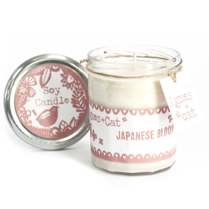 Bougie en pot de confiture - Japanese Bloom
