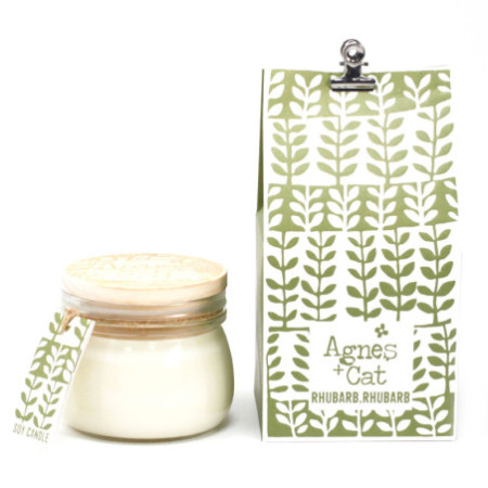 Petite bougie en pot Kilner - Rhubarbe