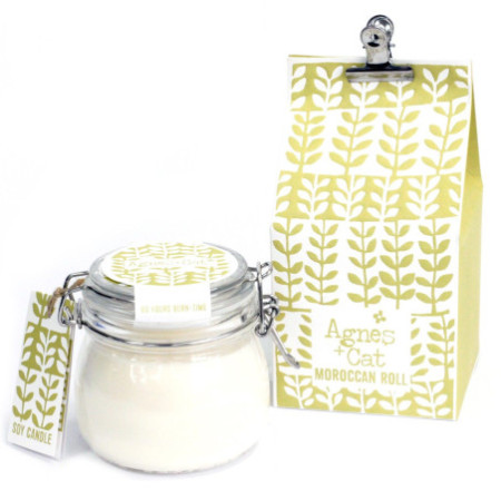 Bougie en pot Kilner - Rouleau marocain