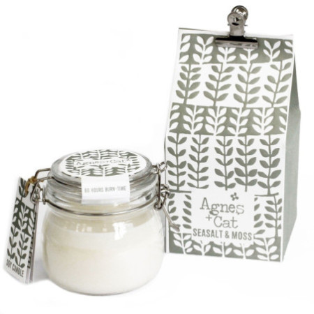 Bougie en pot Kilner - Sel marin et mousse