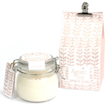 Bougie en pot Kilner - Fleur japonaise