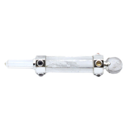 Baguette de guérison hexagonale en cristal - 12 cm - Quartz de roche