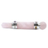 Baguette de guérison hexagonale en cristal - 12 cm - Quartz rose