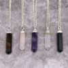 Pendentif en pierre précieuse classique - Quartz de roche