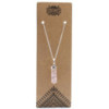 Pendentif en pierre précieuse classique - Quartz rose