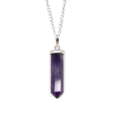 Pendentif Pointe Classique en Pierres Précieuses - Améthyste