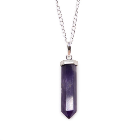 Pendentif Pointe Classique en Pierres Précieuses - Améthyste