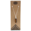 Pendentif en pierre précieuse classique - œil de tigre