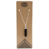 Pendentif Pointe Classique en Pierres Précieuses - Agate Noire