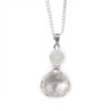 Pendentif « Mains de guérison » en pierre précieuse et Quartz rocheux
