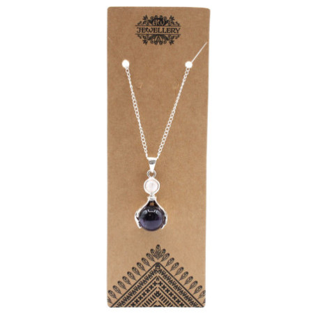 Pendentif Mains de Guérison en Pierres Précieuses - Améthyste