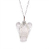 Pendentif ange gardien en pierre précieuse - Quartz de roche