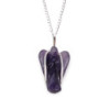 Pendentif ange gardien en pierre précieuse - Améthyste