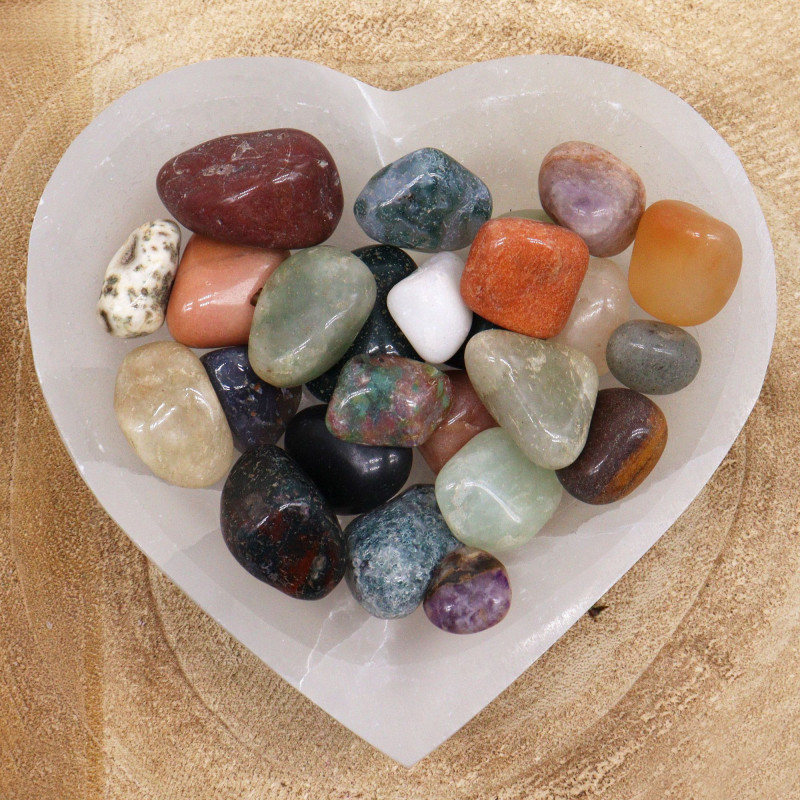 Pierres d'agate mixtes