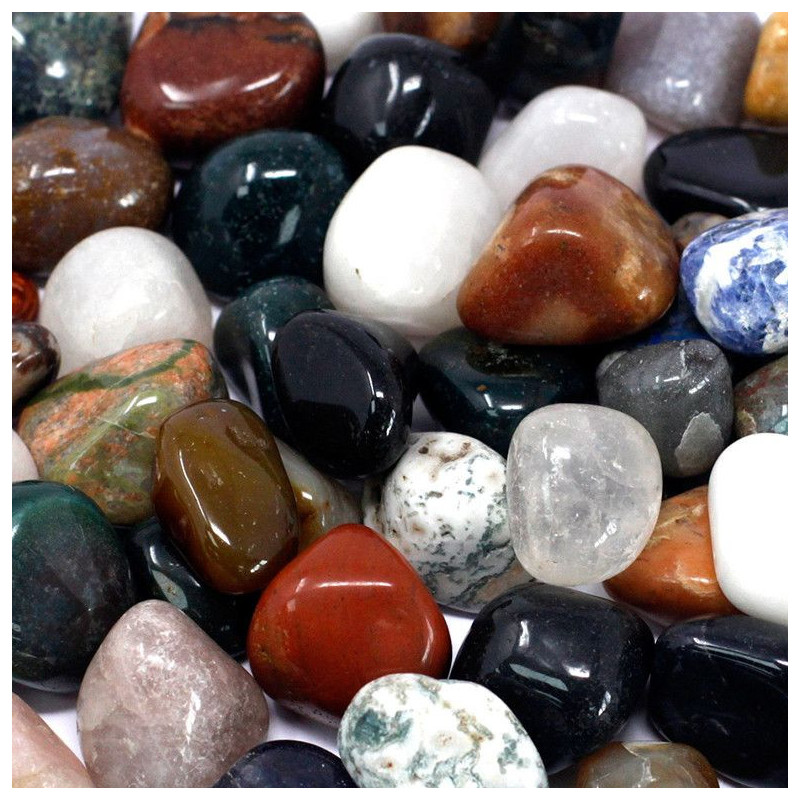 Pierres d'agate mixtes