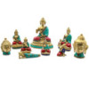 Figurine de Bouddha en laiton - Bénédiction - 15 cm