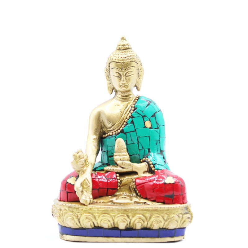 Figurine de Bouddha en laiton - Hands Down - 11,5 cm