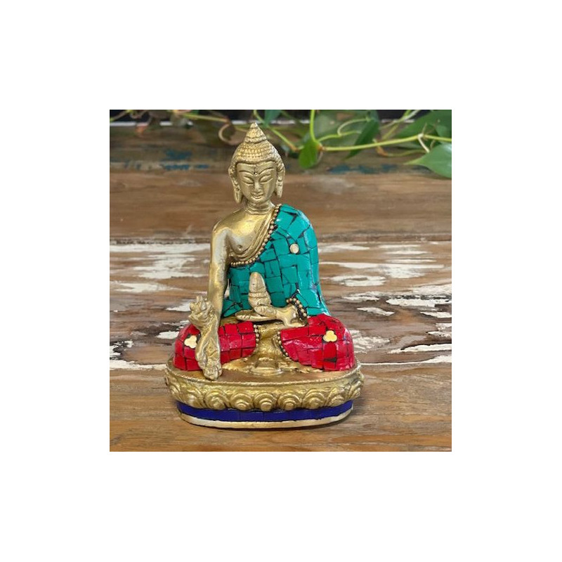 Figurine de Bouddha en laiton - Hands Down - 11,5 cm