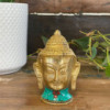 Figurine de Bouddha en laiton - Grande tête - 11,5 cm