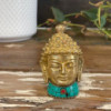 Figurine de Bouddha en laiton - Tête moyenne - 8 cm