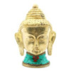 Figurine de Bouddha en laiton - Petite tête - 5 cm