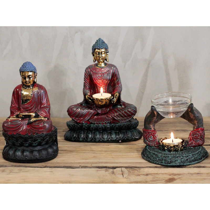 Bougeoir Bouddha antique - Dévot