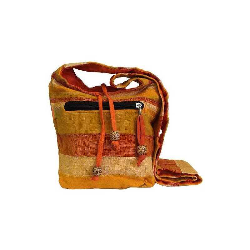 Sac bandoulière Népal - Orange lever de soleil