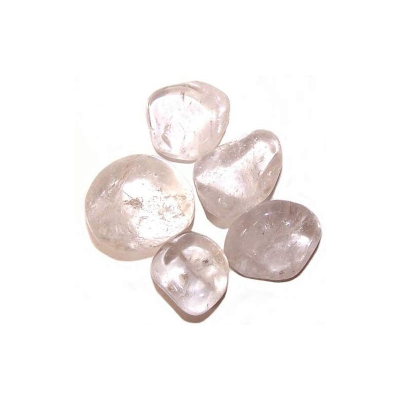 Lot de 24 pierres roulées L - Cristal de roche