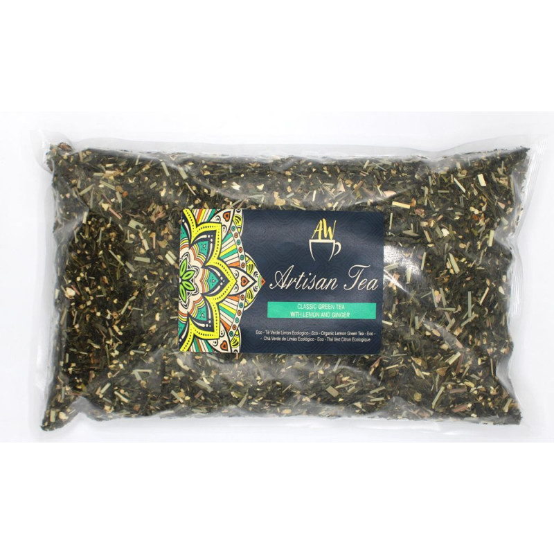 Thé vert classique BIO au citron et au gingembre 1 kg