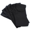 Pochette en coton pour rouleaux de massage en pierres précieuses 283 g - Noir 9 x 19 cm