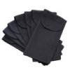 Pochette en coton pour rouleaux de massage en pierres précieuses 283 g - Noir 9 x 19 cm