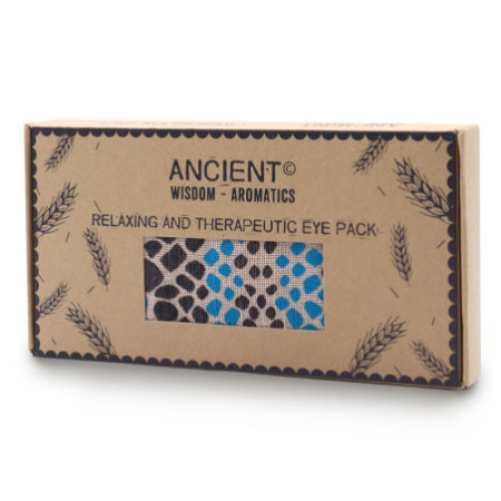 Coussin pour les yeux en coton naturel lavande et juco dans un coffret cadeau - Blue Viper